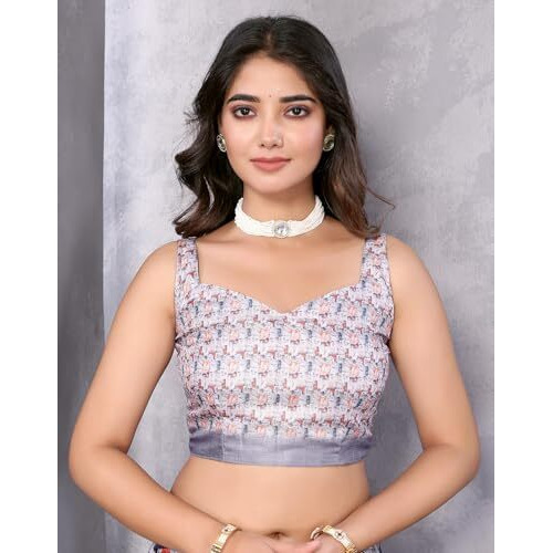 Yashika Women's Digital Print Art Silk Cotton Saree with Tassels and Golden Border - Lightweight and Elegant Ethnic Wear for Festive and Casual Occasions (AZ-YS-P2-PUSHPA 16)