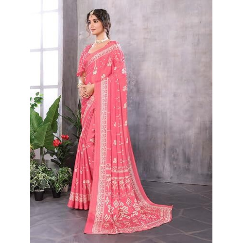 Yashika Women's Woven Latest Tussar Silk Saree with Lace and Blouse Material (AZ-YS-P1-RIZWANA-Parent_Peach)