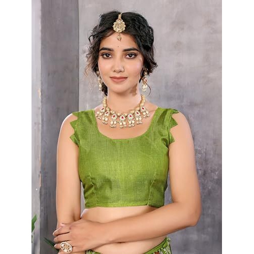 Yashika Women's Woven Latest Art Silk and Tassels Saree with Unstitched Blouse Material (AZ-YS-P1-NAFIZA-Parent-NEW_Pista)