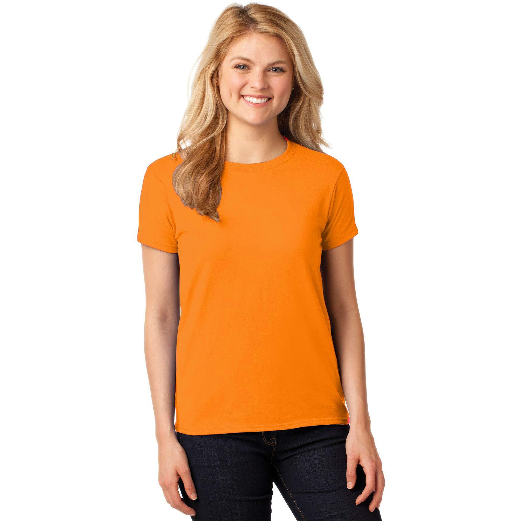 Anni Desinger Women's Yellow Pure Cotton Regular Fit T-Shirt (Girl T Shirt Yellow_L)