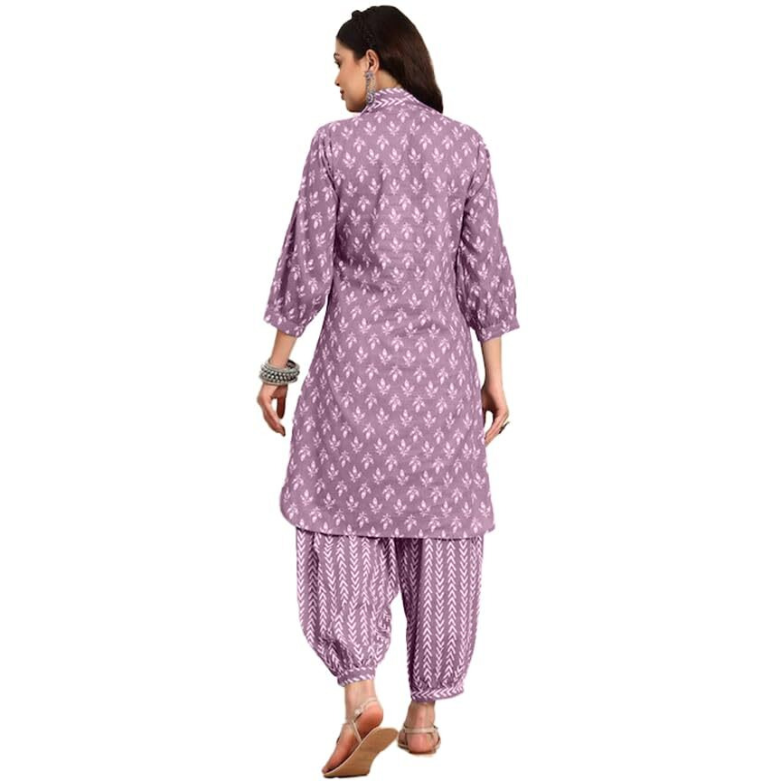 Yashika Women's Cotton Blend Kurta Set (AZ-YS-OG-KS2070 Peach-M