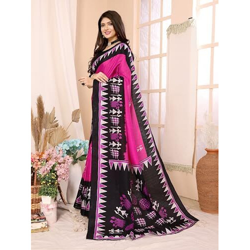 Yashika Women's Woven Printed Art Silk Saree with Unstitched Blouse Material (AZ-YS-P1-PATANG-Parent_Pink)