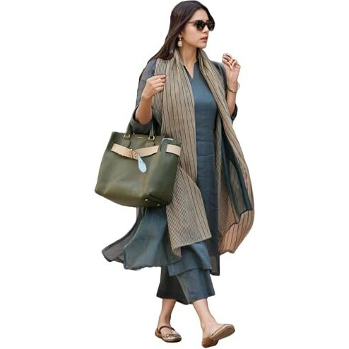 ANNI DESIGNER Women's Rayon Blend Solid Straight Kurta with Pant & Dupatta (Raja Saab Grey-VKS11_5XL_Grey_XXXXX-Large)