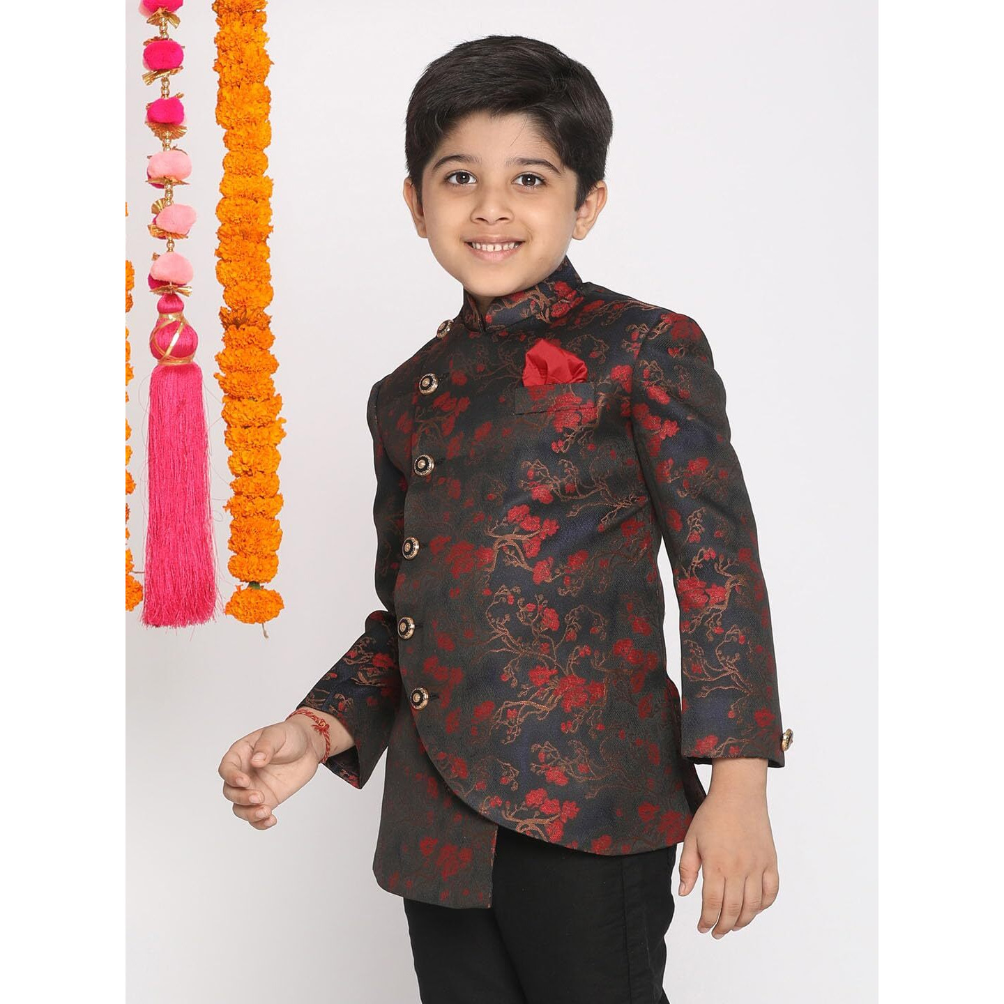 VASTRAMAY Boys' Maroon Jodhpuri_VASBJP004MA_32