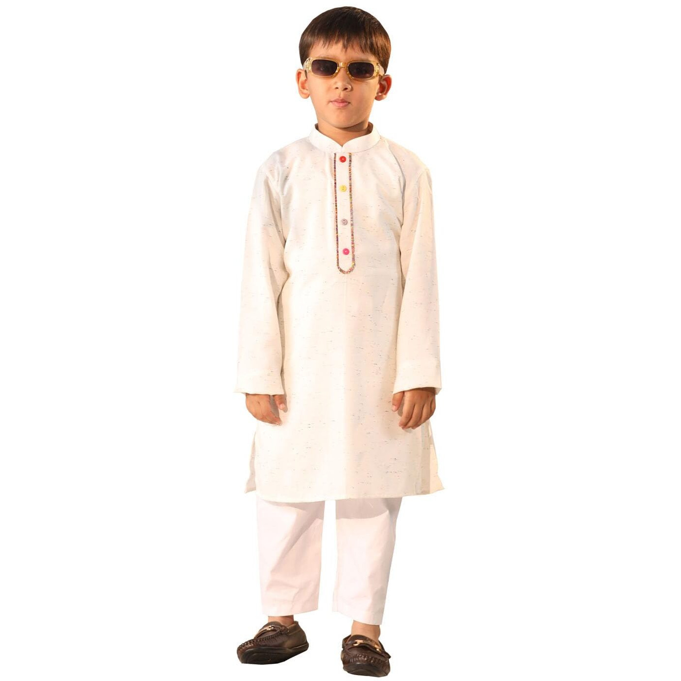 VASTRAMAY Boys' Cream Kurta Pyjama Set_VASBK134CRnVPCR_34