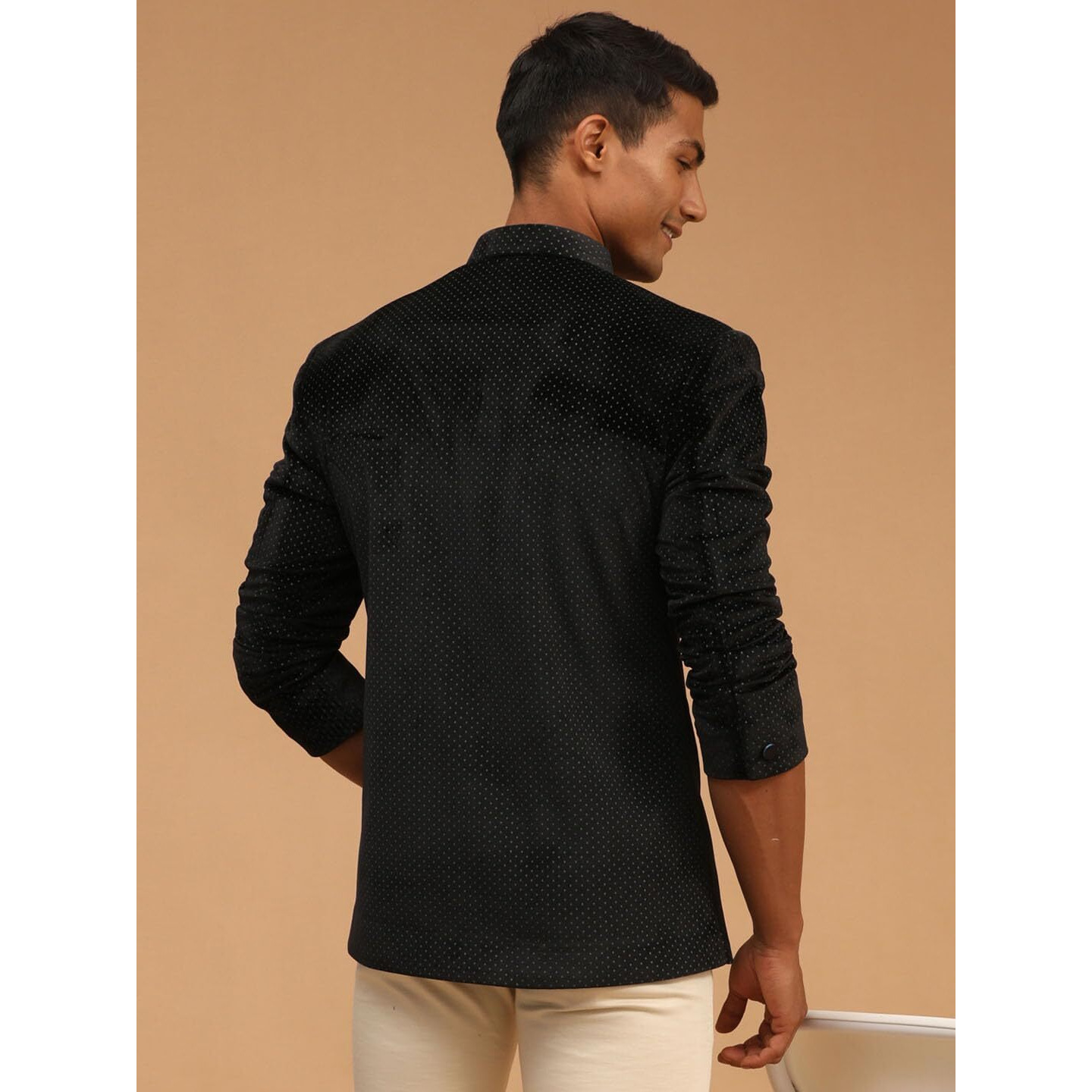 VASTRAMAY Men's Jodhpuri (VSHRMJP014BL_42_Black