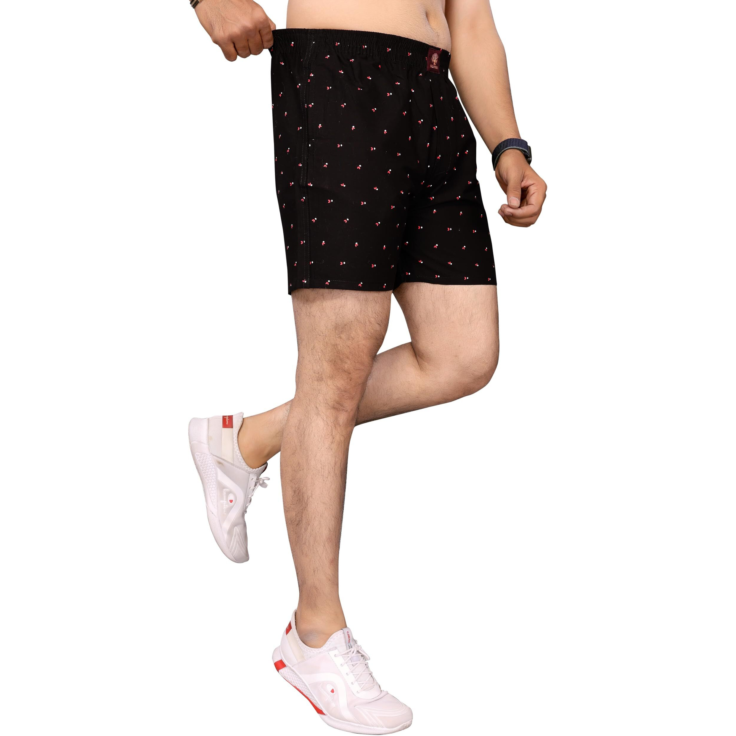 KLOSIA Men's Cotton Printed Regular Boxer Shorts