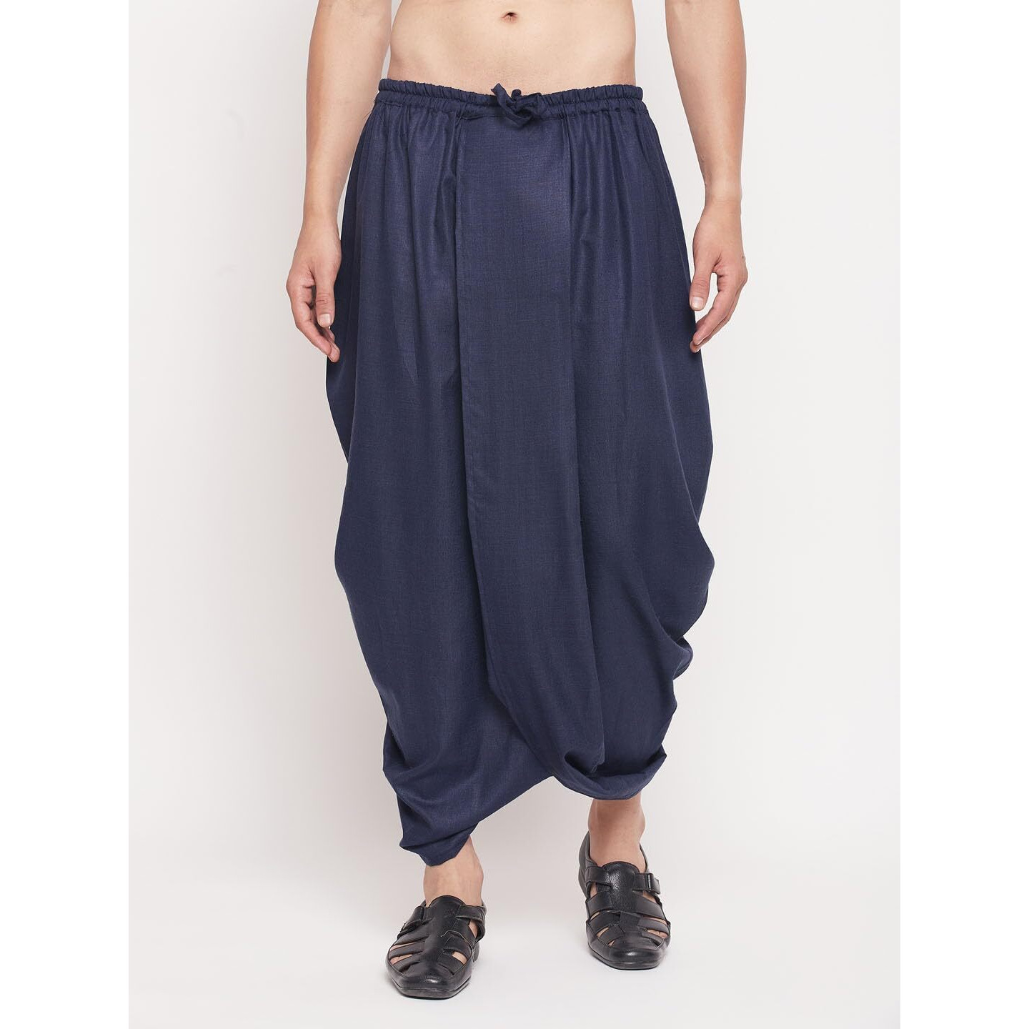 VASTRAMAY Men's Navy Blue Dhoti_VASMDT012NB_40