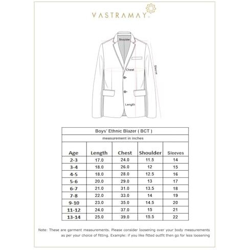VASTRAMAY Boys' Turquoise Blazer_VASBCT009TQ_34