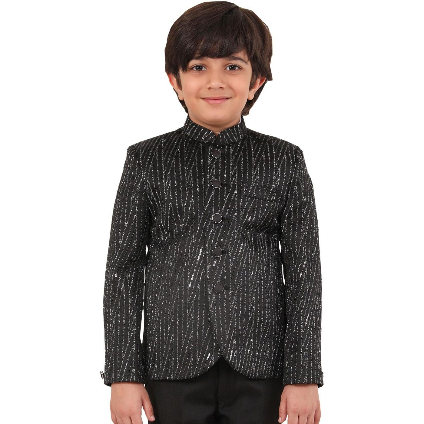 VASTRAMAY Boys' Black Jodhpuri_VASBJP039BL_36