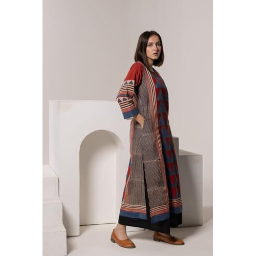 ANNI DESIGNER Women's Rayon Viscose Printed Straight Kurta (BHAVA Multi_XL_Multicolor_X-Large)