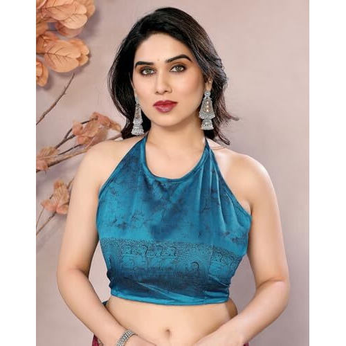 Yashika Women's Printed Kalamkari Art Silk Saree With Tassels and Unstitched Blouse Material (AZ-YS-P1-SUBILA PINK JHALAR)