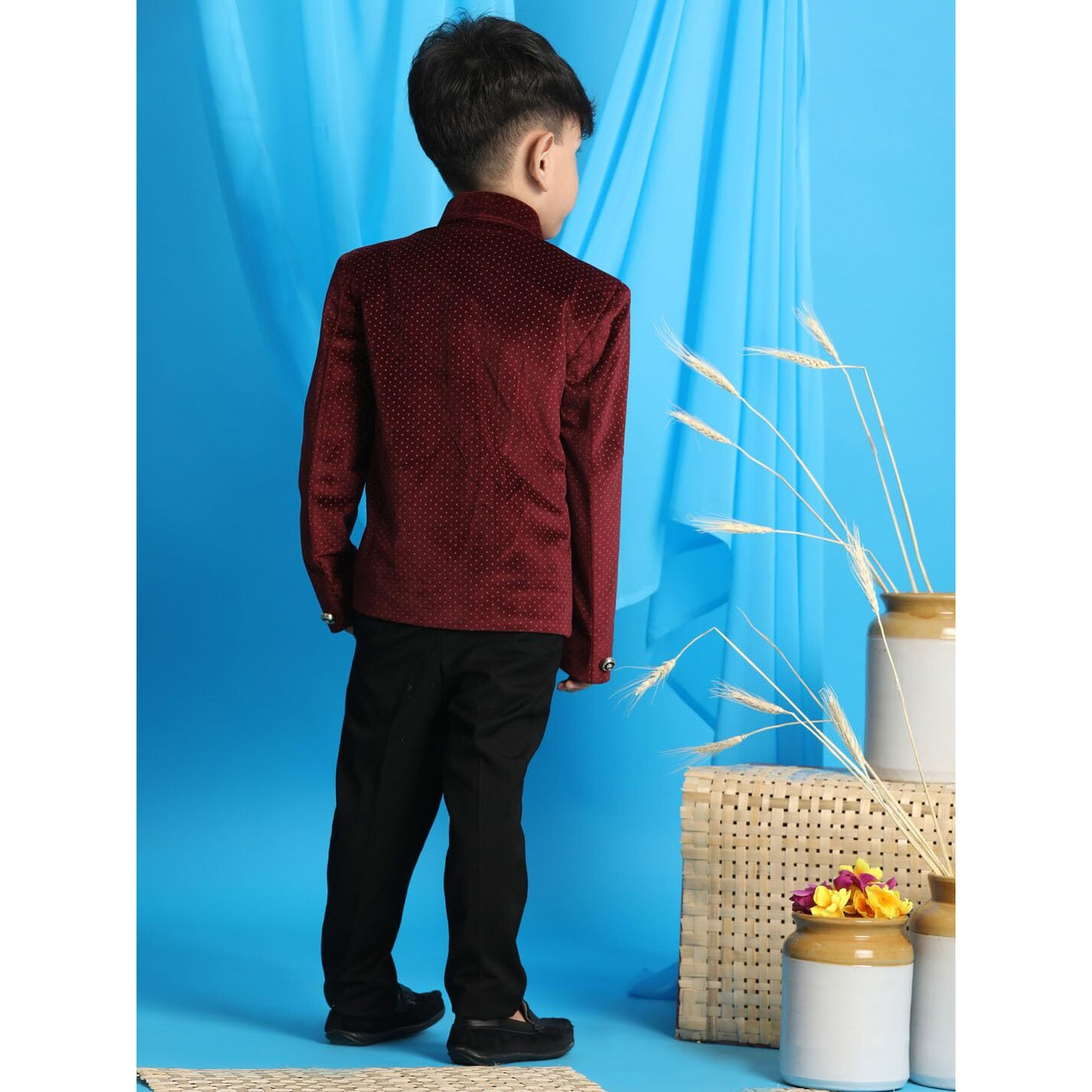 VASTRAMAY Boys' Maroon Jodhpuri Full Sleeves_VASBJP014MA_20