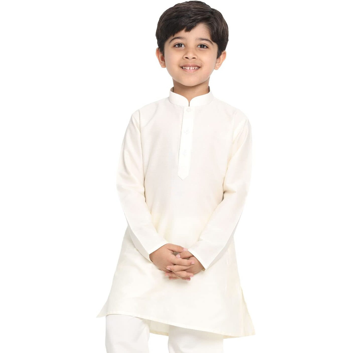 VASTRAMAY Boys' Cream Kurta (JBNBK091CR_Age-2-3Y_Cream)