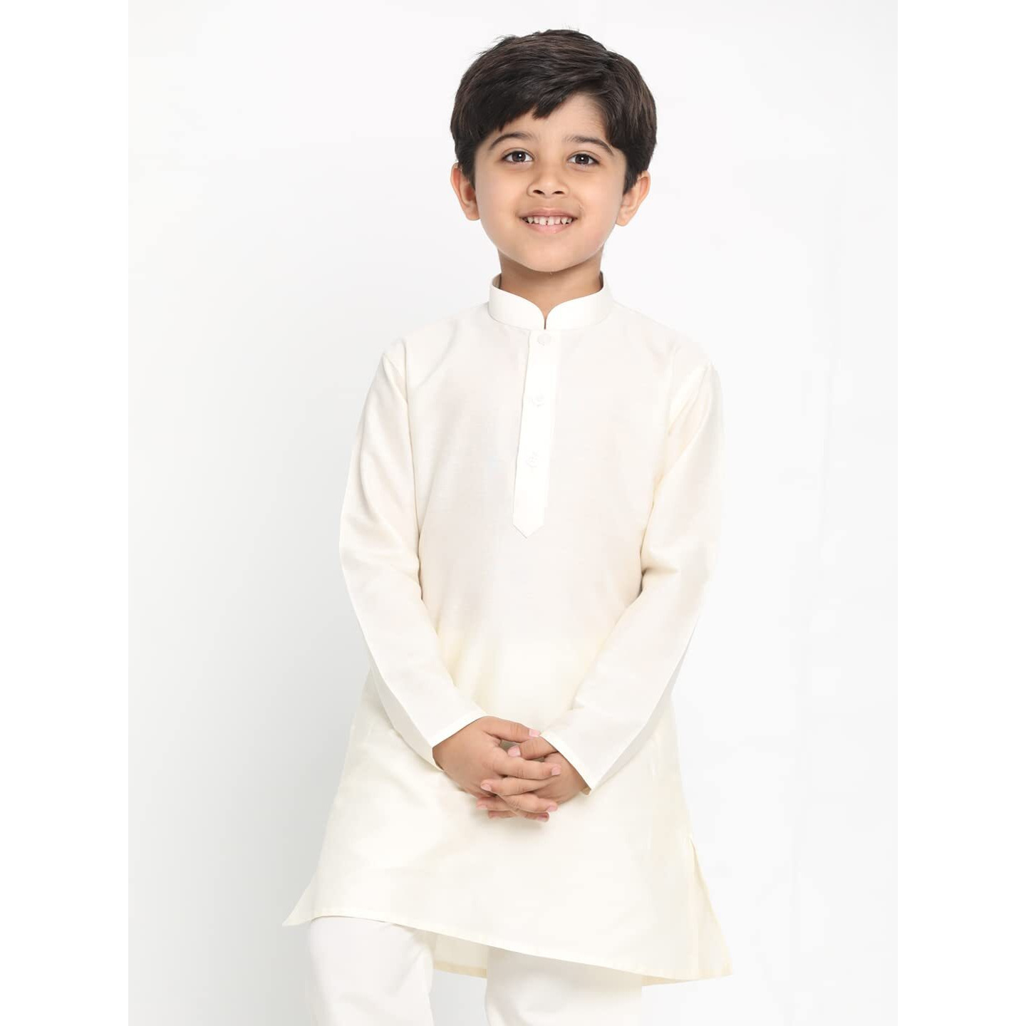 VASTRAMAY Boys' Cream Kurta (JBNBK091CR_Age-2-3Y_Cream)