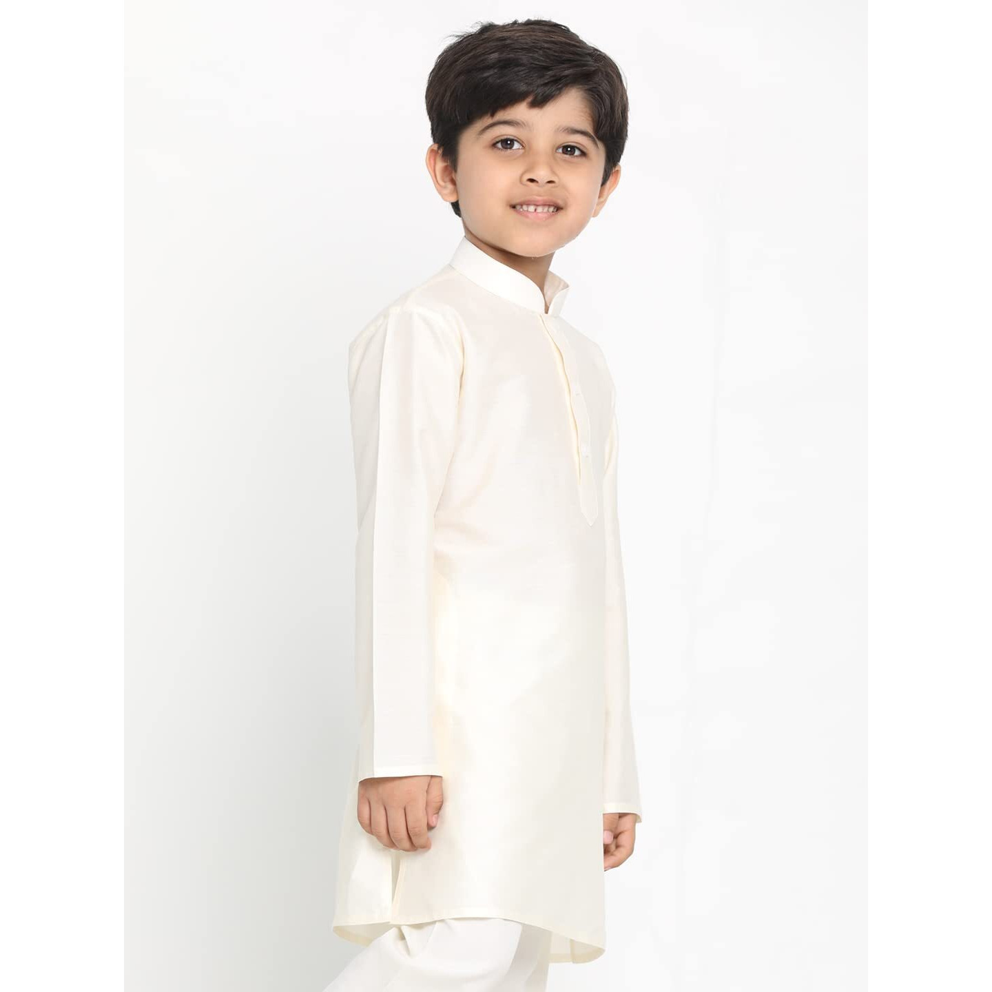 VASTRAMAY Boys' Cream Kurta (JBNBK091CR_Age-2-3Y_Cream)