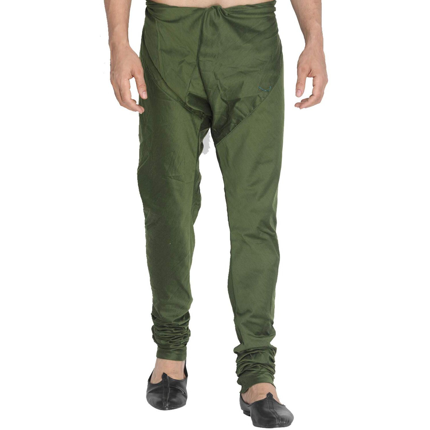 VASTRAMAY Men's Green Cotton Blend Pyjama_VASMPVGN_36