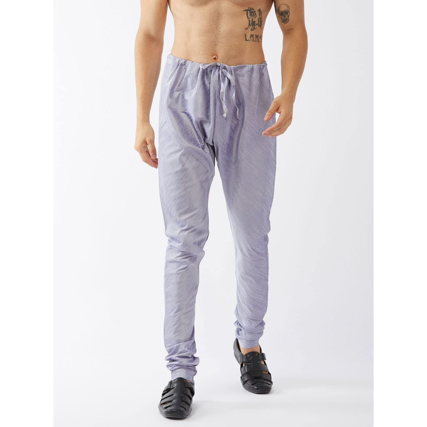 VASTRAMAY Men's Hawa Silk Blend Pyjama-VASMPHA_38