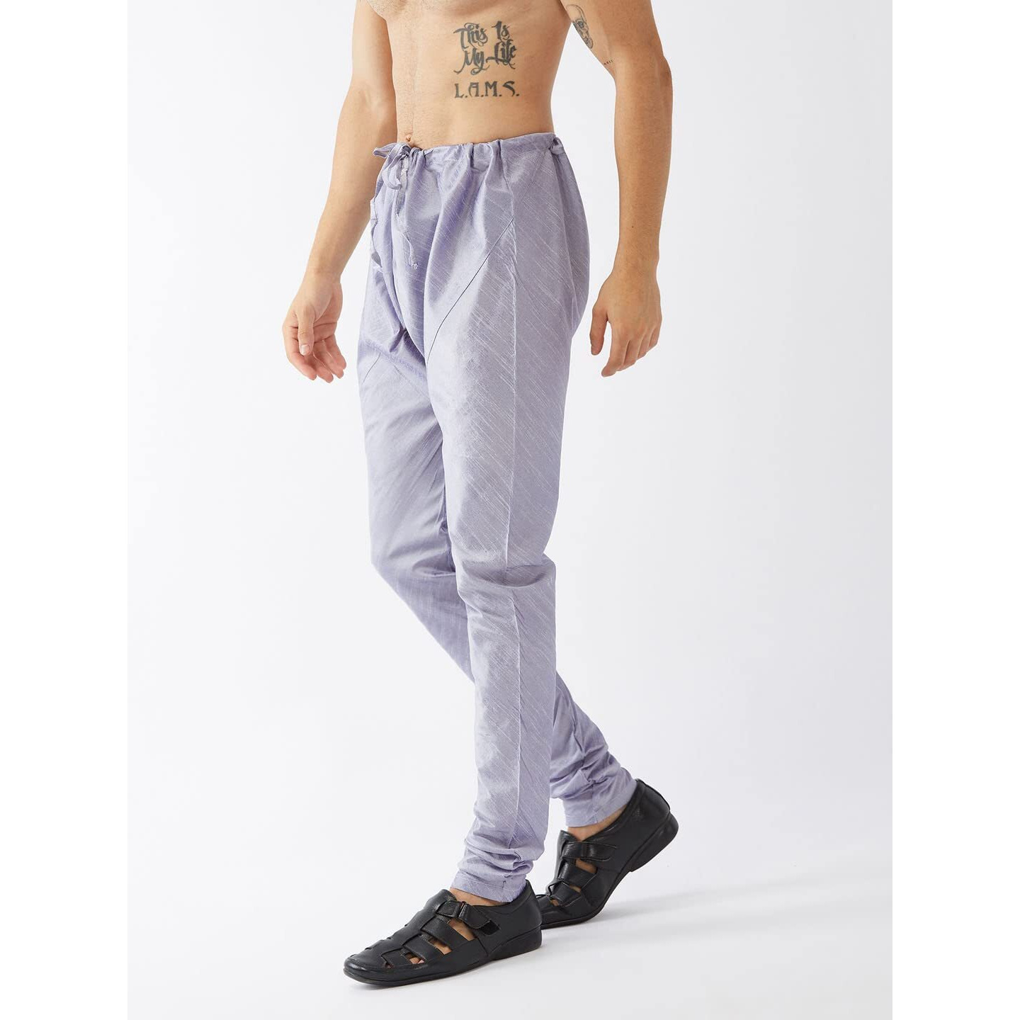 VASTRAMAY Men's Hawa Silk Blend Pyjama-VASMPHA_38