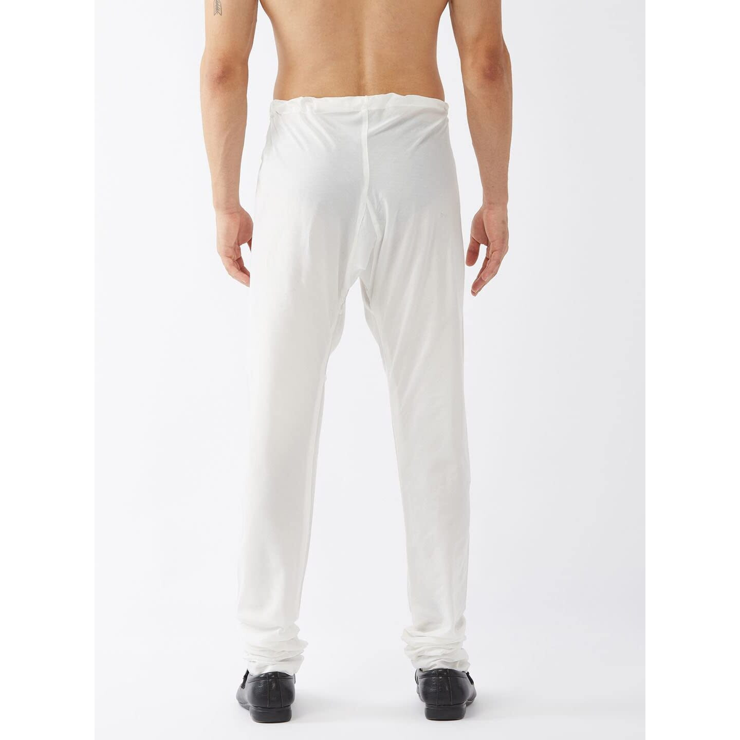 VASTRAMAY Men's White Cotton Blend Pyjama_VASMPLBWH_36
