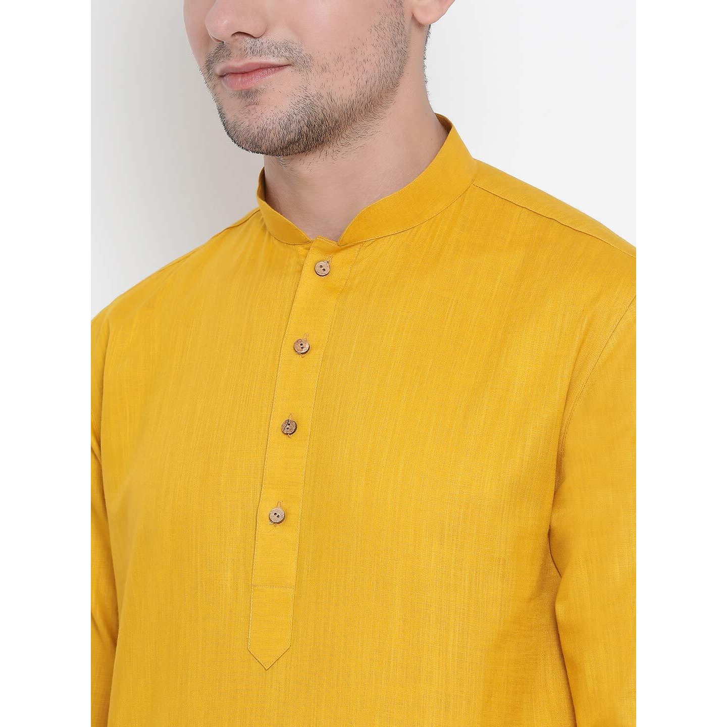VASTRAMAY Soft Comfortable Linen Cotton Solid Kurta & Churidar Pyjama Set - Perfect Fit for All Body Types, Ideal For Ethnic & Festive Occasions Celebrations