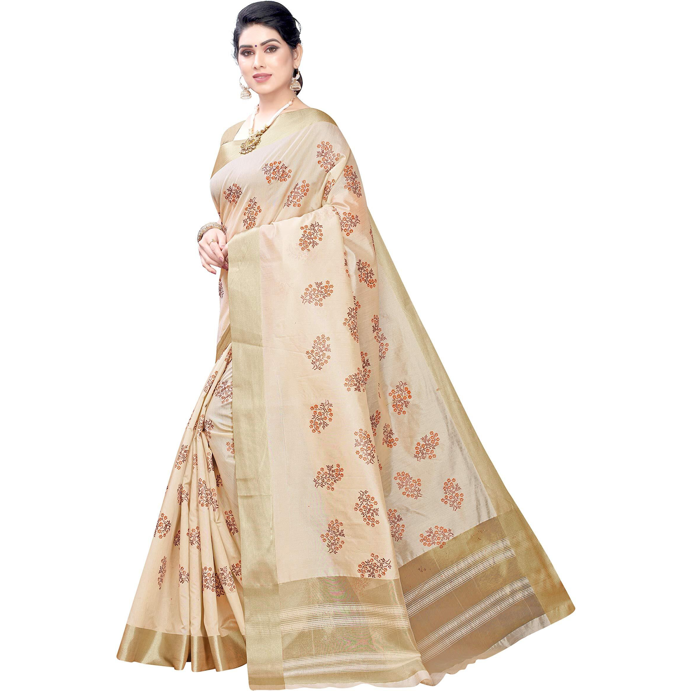 Yashika Woven Silk Ready to wear Saree (Zigzag Pink_White_Free Size)