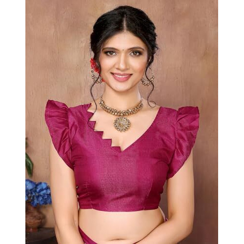 Yashika Women's Latest Woven Printed Art Silk Saree with Unstitched Blouse Material-Suitable for All Indian Weddings and Festivals (AZ-YS-P1-URMILA-YASHODA-Parent_Brown)