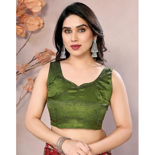 Yashika Women's Printed Kalamkari Art Silk Saree With Tassels and Unstitched Blouse Material (AZ-YS-P3-SUBILA RED JHALAR)