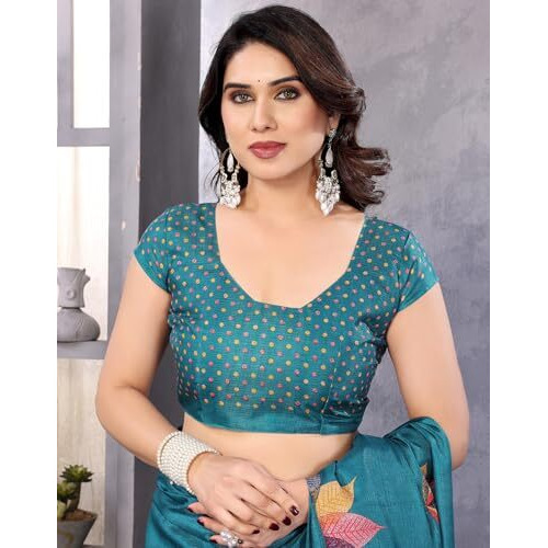 Yashika Women's Printed Art Silk Women Saree Kanjivaram Saree with Blouse Material |saree for Women | Saree | New Sari | Latest Saree (AZ-YS-P1-DENISHA RAMA JHALAR)