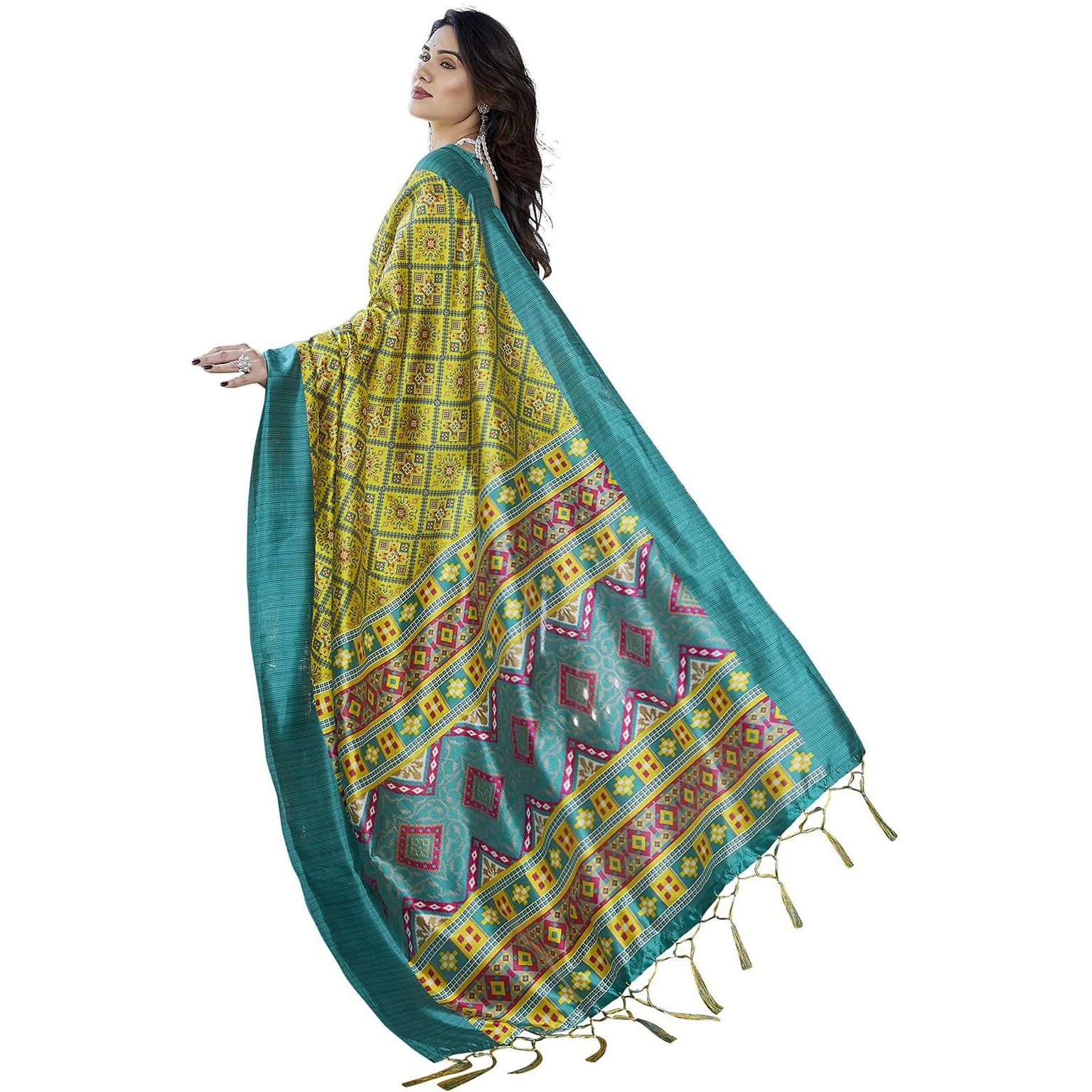 Yashika Women's Printed Art Silk Women Saree Kanjivaram Saree with Blouse Material |saree for Women | Saree | New Sari | Latest Saree (AZ-YS-P1-KAPALI YELLOW JHALAR)