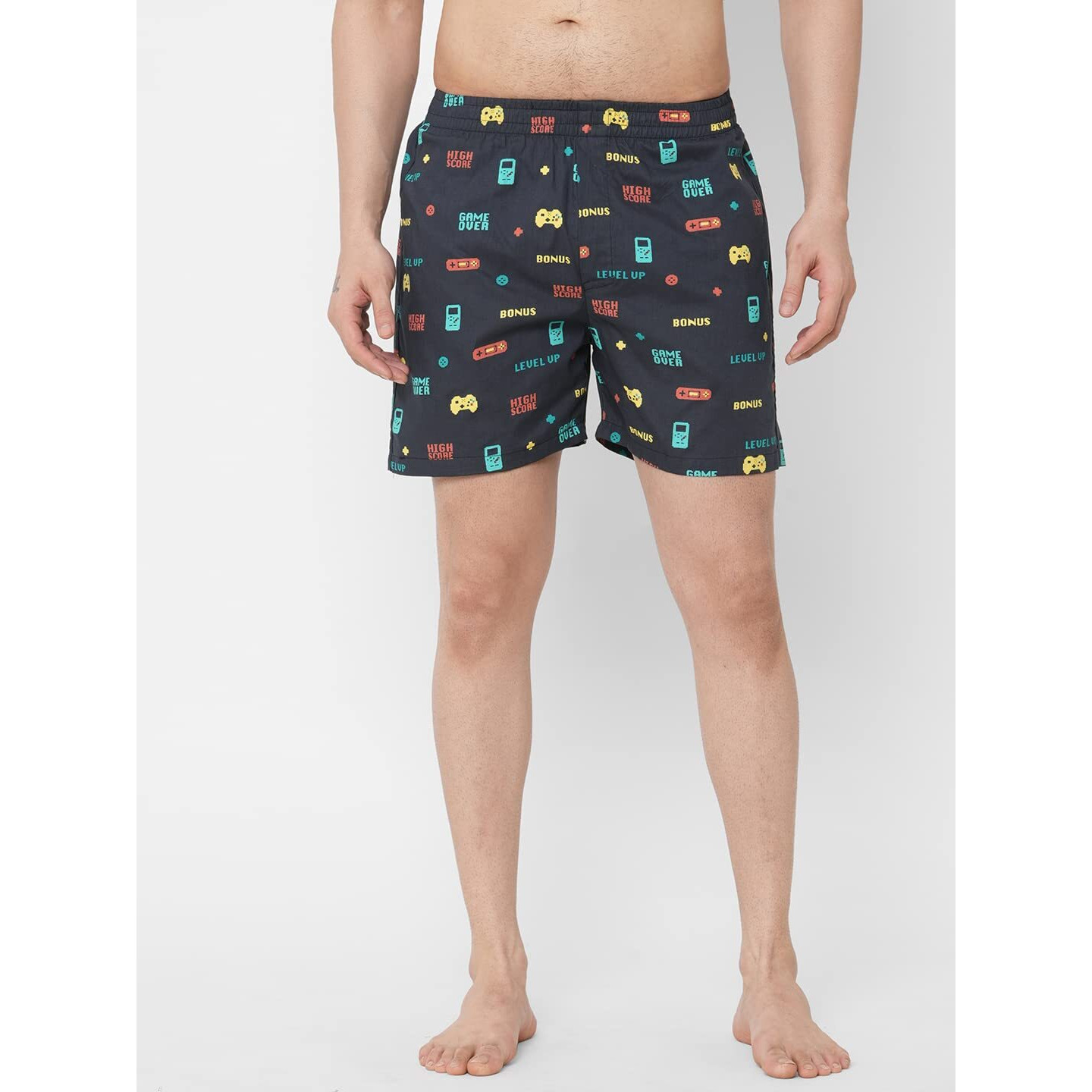 ANNI DESIGNER Men's Cotton Printed Boxer Shorts (Pack of 4) (ANL-BXR-PACK-4-AN-026_M_Multi_ Medium) Multicolour