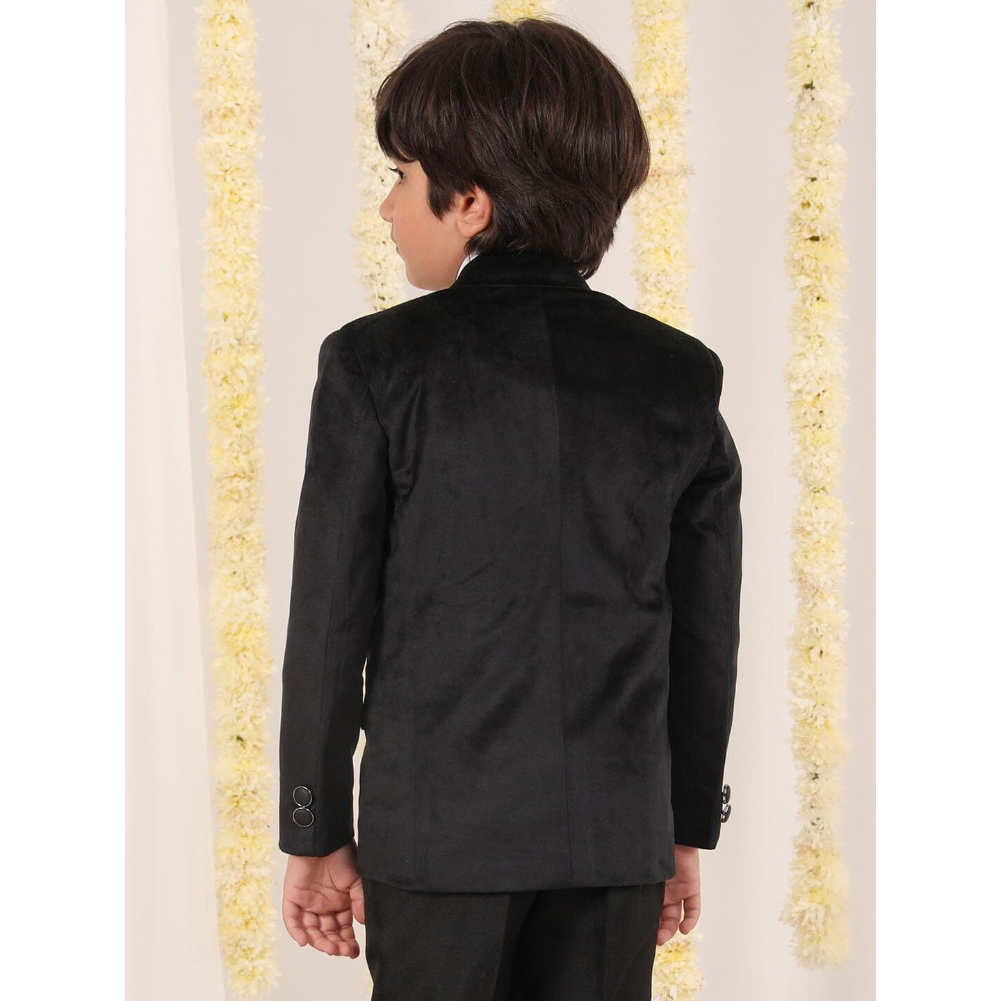 VASTRAMAY Boys' Black Blazer, Single Breasted_VASBCT025BL_26