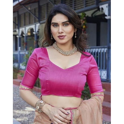Yashika Women's New Bollywood Soft Tissue Silk Saree With Blouse Material |saree for Women | New Sari | Latest Saree (AZ-YS-P3-SUMIKA GOLD)
