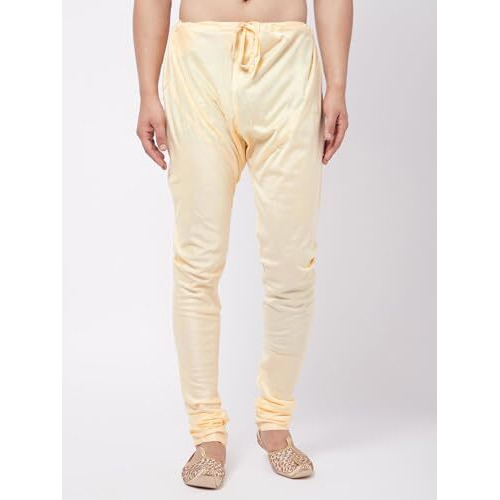 VASTRAMAY Men's Gold Viscose Blend Pyjama_VASMVPGO_36