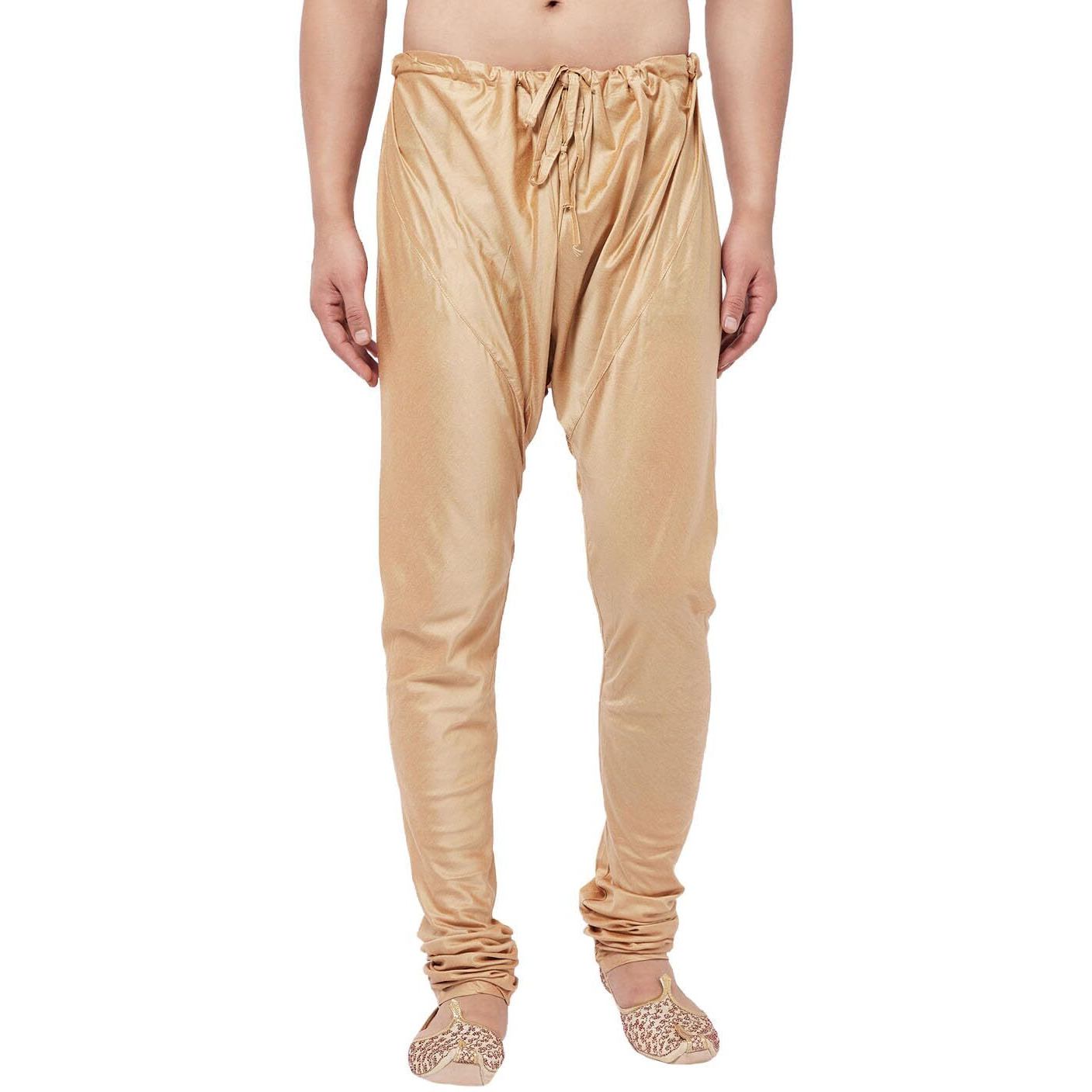 VASTRAMAY Men's Rose Gold Viscose Blend Pyjama_VASMVPRG_36