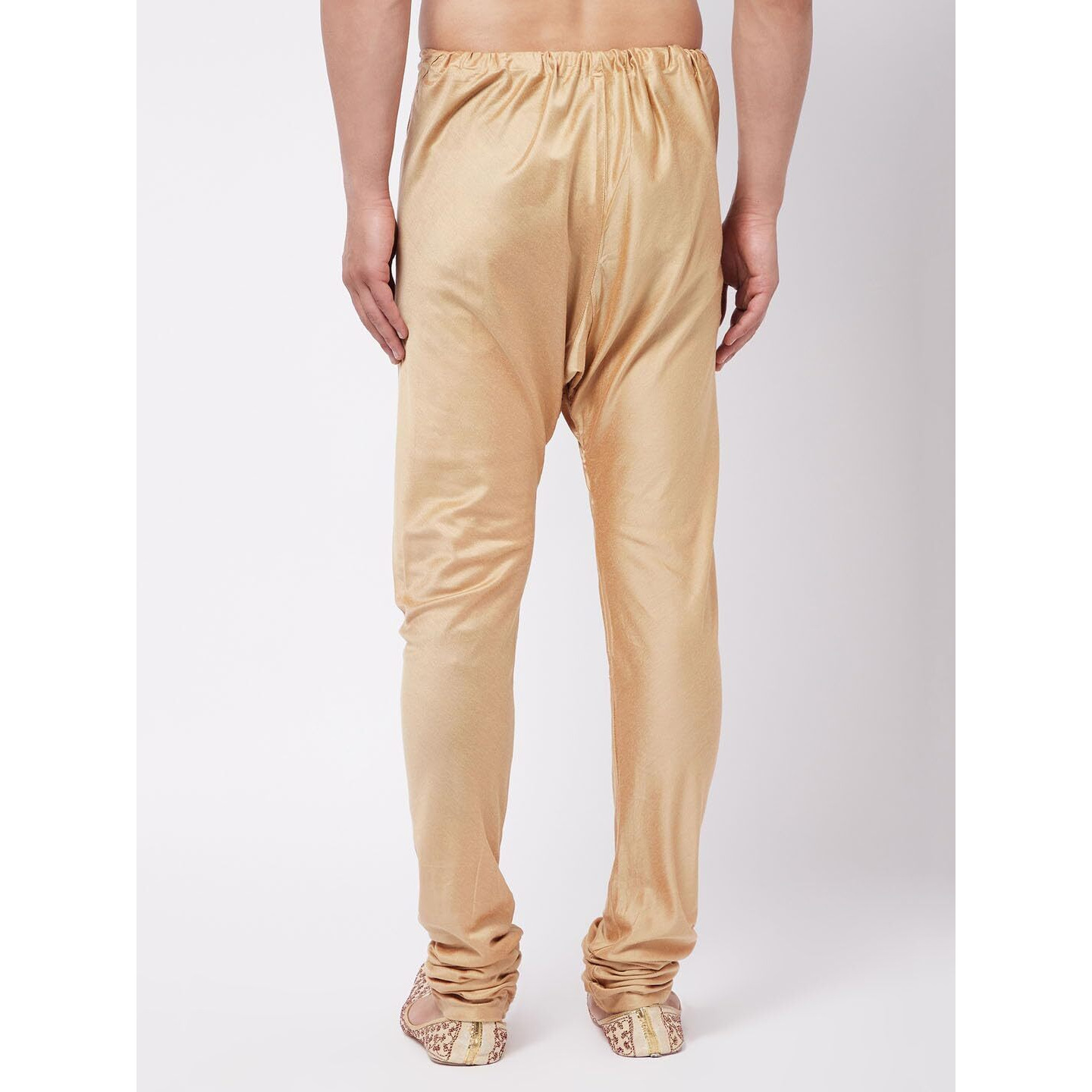VASTRAMAY Men's Rose Gold Viscose Blend Pyjama_VASMVPRG_36