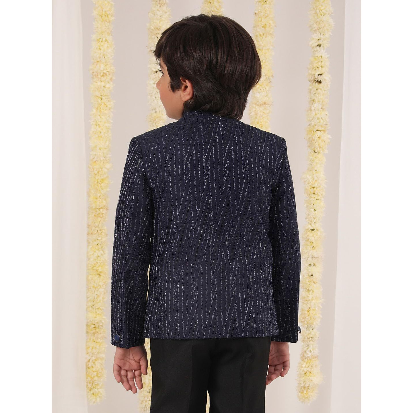 VASTRAMAY Boys' Navy Blue Jodhpuri_VASBJP039NB_20