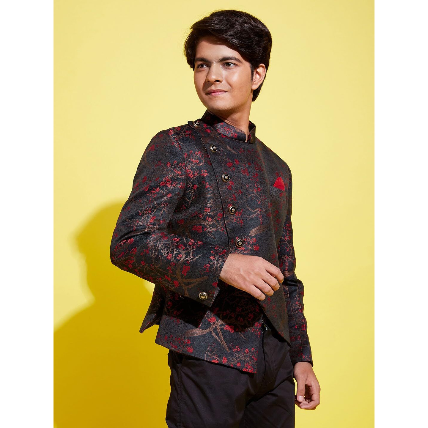 VASTRAMAY YUVA Boys' Maroon Jodhpuri_VYUVBJP004MA_36XL