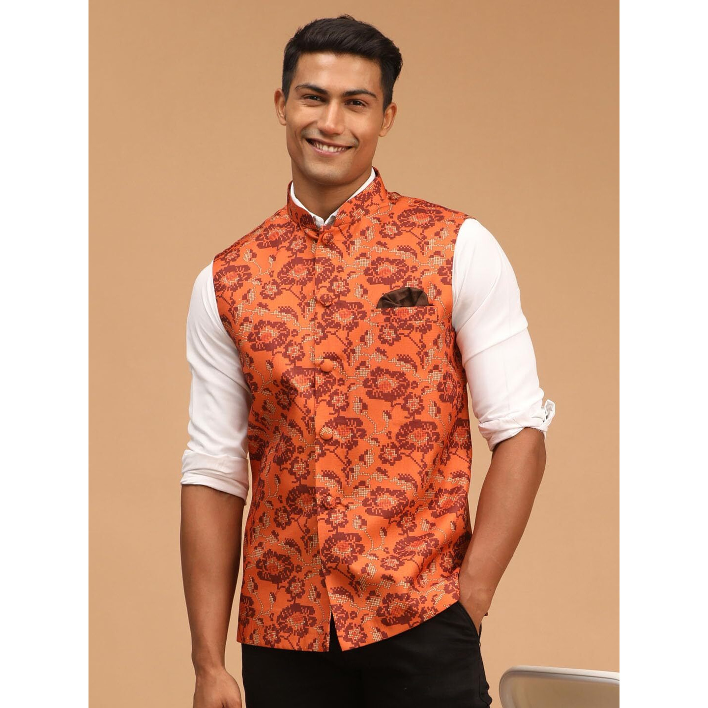 VASTRAMAY Men's Rust_VASMJ071RT_42