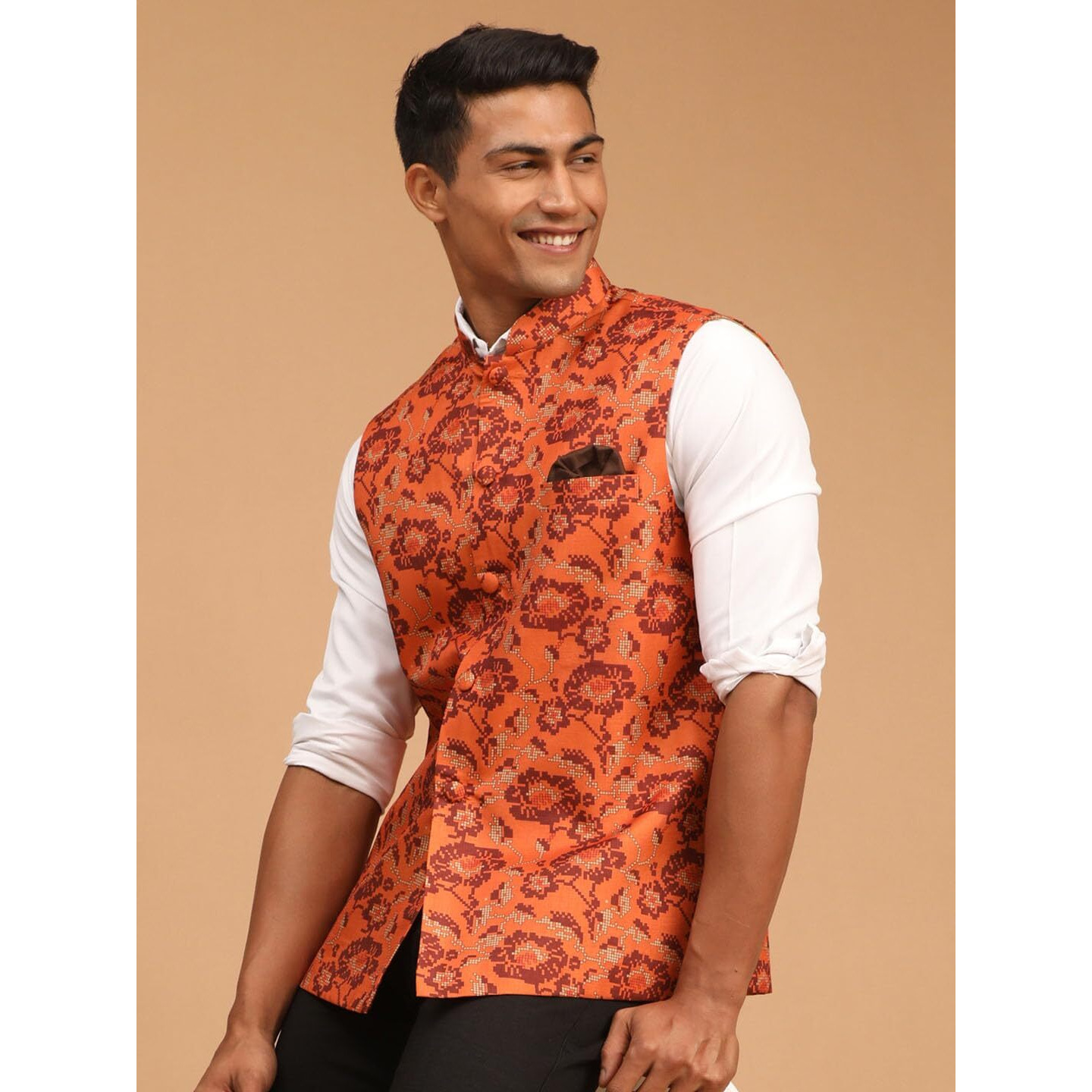 VASTRAMAY Men's Rust_VASMJ071RT_42