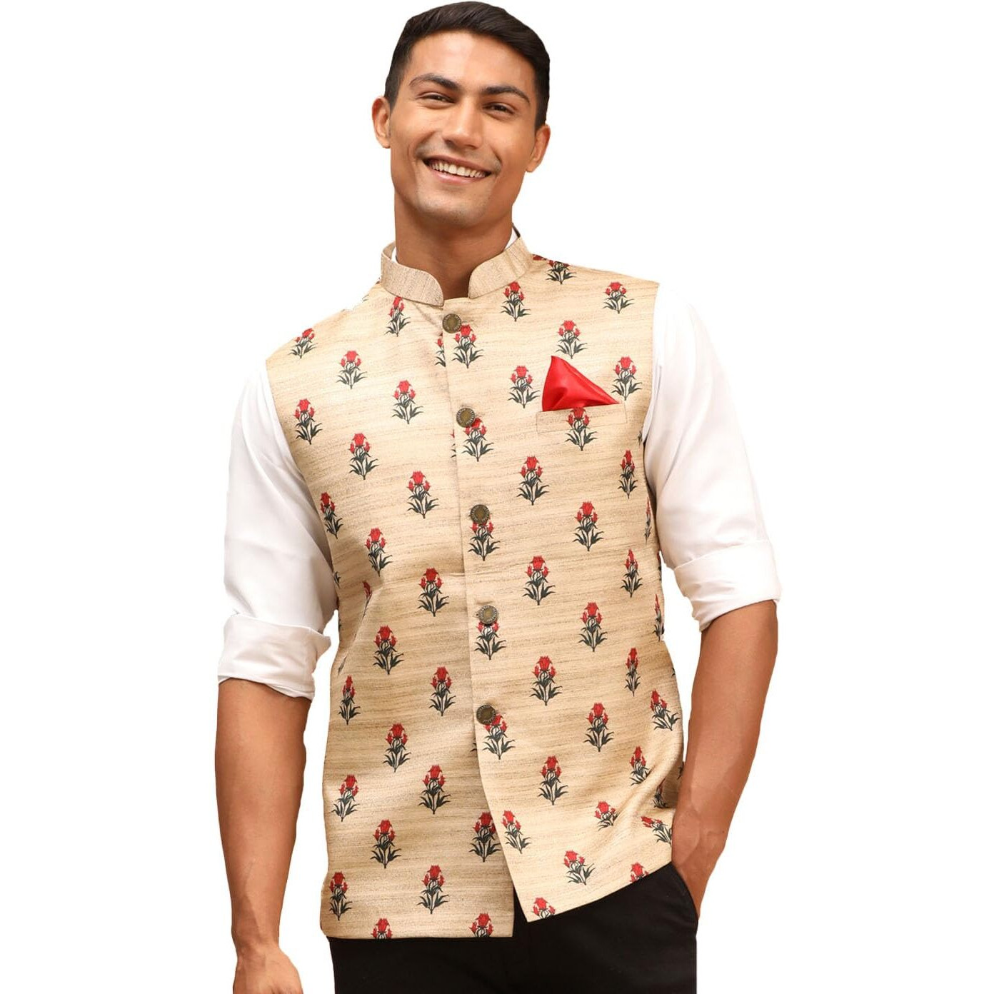 VASTRAMAY Men's Beige_VASMJ075BG_42