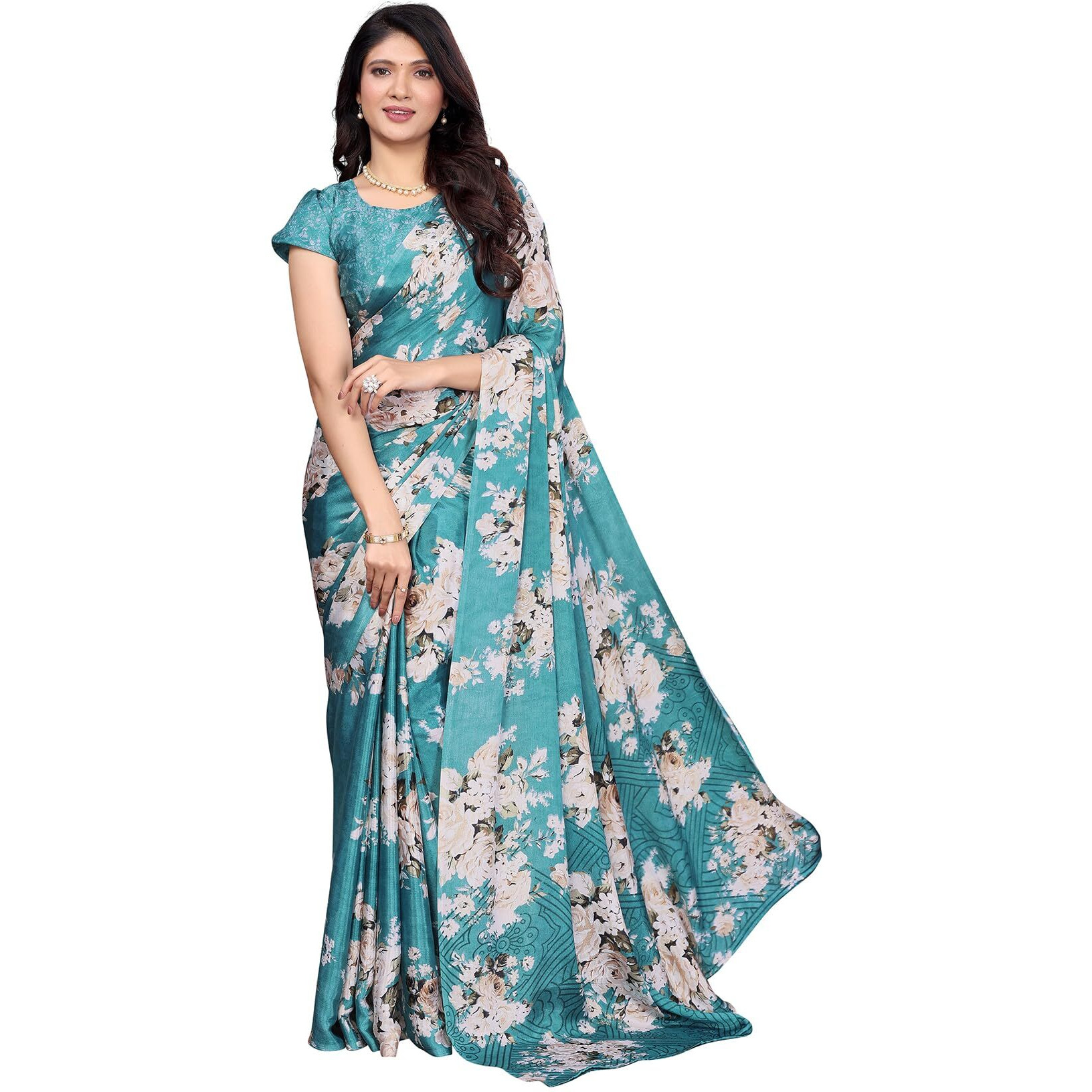 Yashika Women's Tussar Silk Printed Saree With Blouse Material |saree for Women | saree collection 2025 | New Sari | Latest Saree (AZ-YS-P1-ZEHRA RAMA)