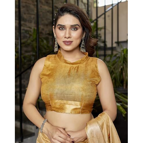 Yashika Women's Printed Linen sarees for women| Linen cotton Sadi|saree for Women | Silk Saree | New Sari | Latest Saree (AZ-YS-P1-RIPIKA YELLOW)