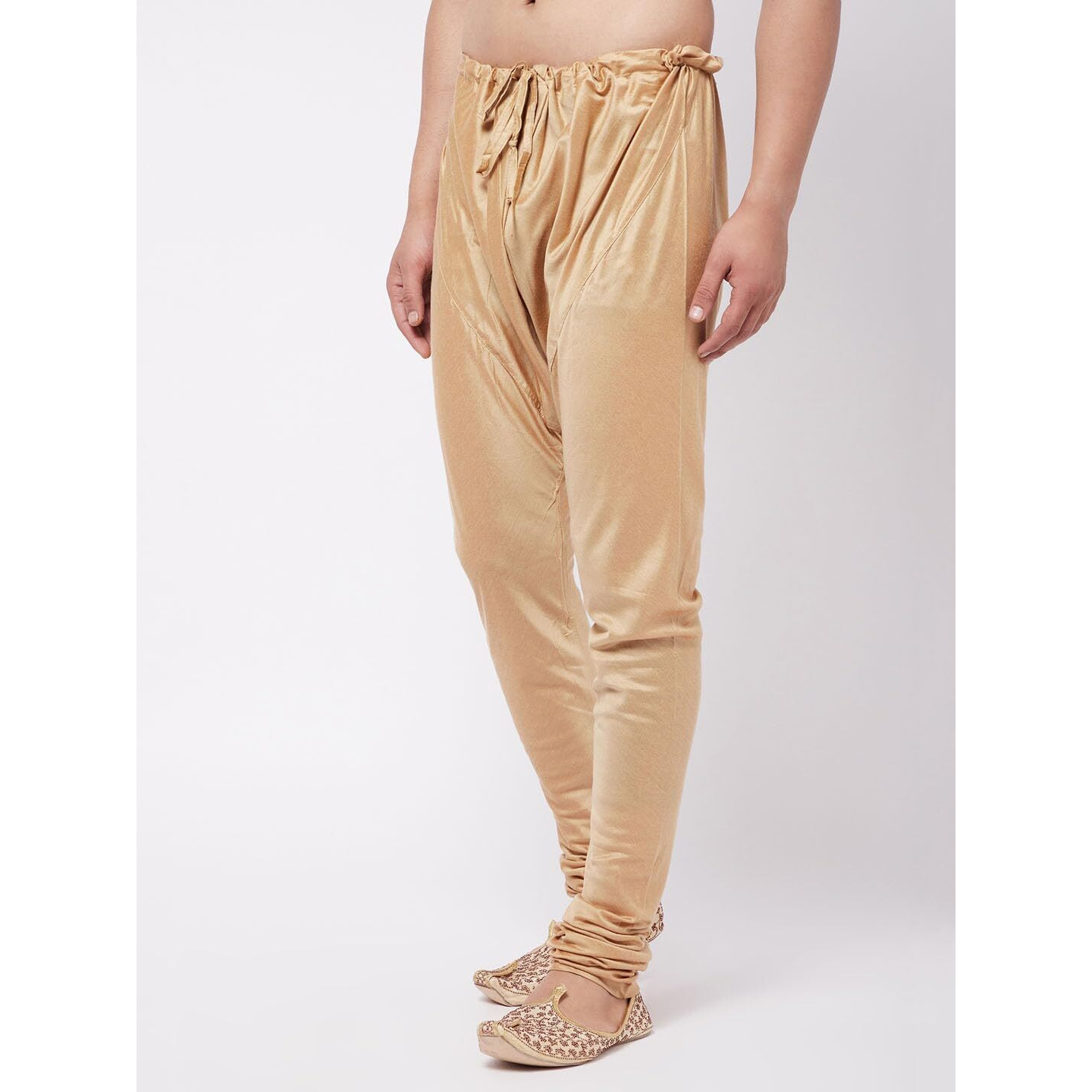 VASTRAMAY Men's Rose Gold Viscose Blend Pyjama_VASMVPRG_38