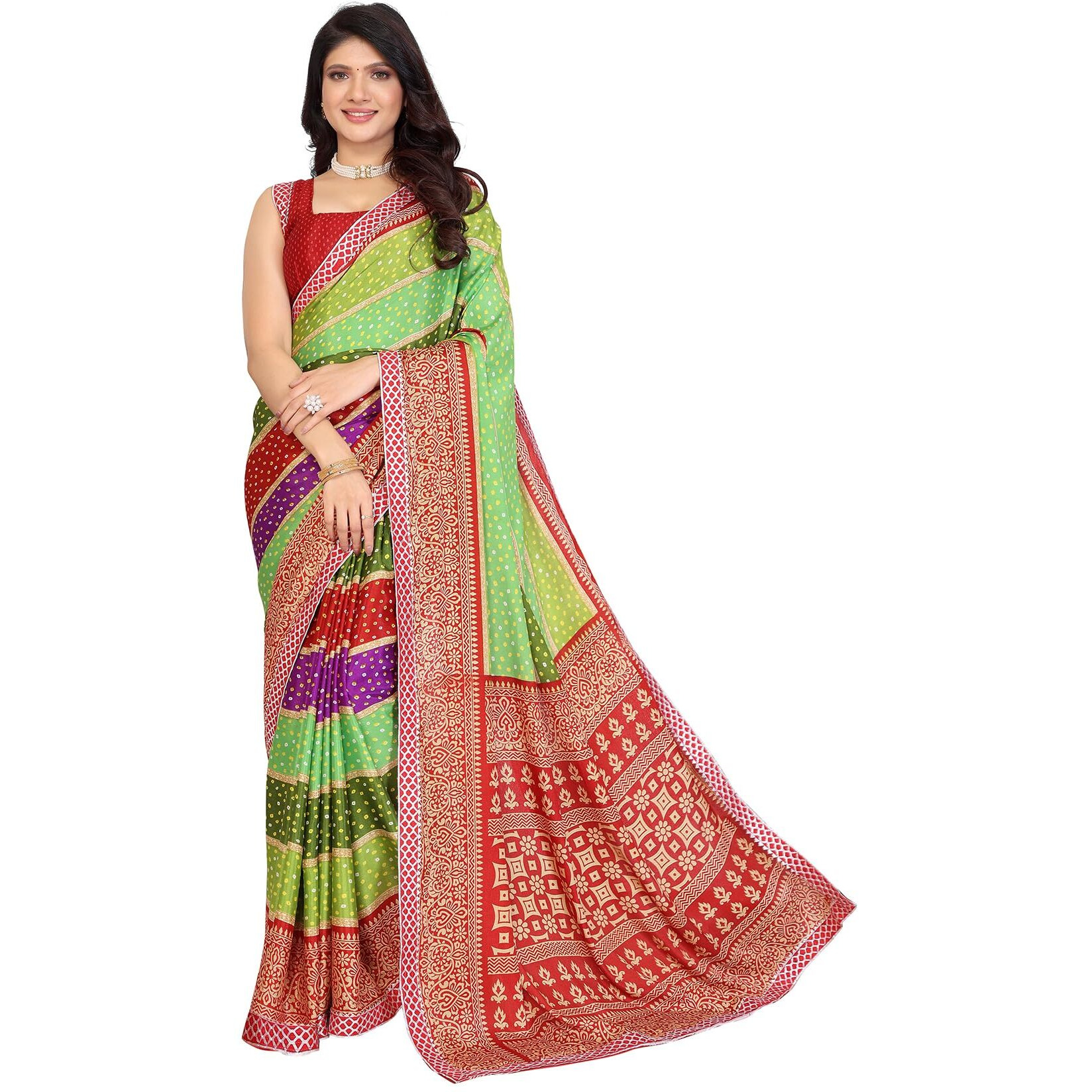 Yashika Women's Tussar Silk With Lace Printed Sari Saree with Blouse|saree for Women | Saree | New Sari | Latest Saree (AZ-YS-P1-SAWARI RED LACE)
