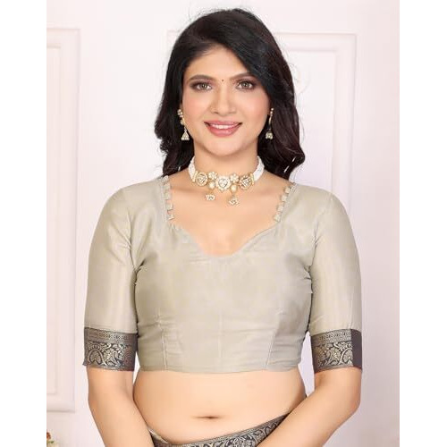 Yashika Women's Tussar Silk With Lace Printed Sari Saree with Blouse|saree for Women | Saree | New Sari | Latest Saree (AZ-YS-P1-RAJAL YELLOW LACE)