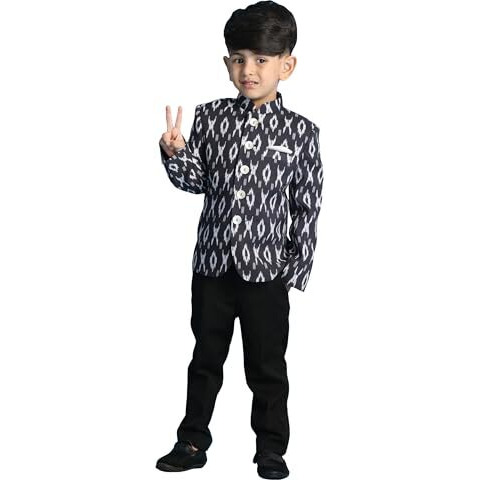 VASTRAMAY Boys' Black Jodhpuri_VASBJP012BL_30