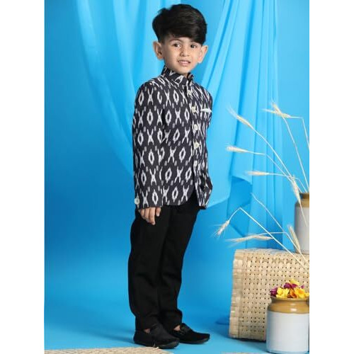 VASTRAMAY Boys' Black Jodhpuri_VASBJP012BL_30