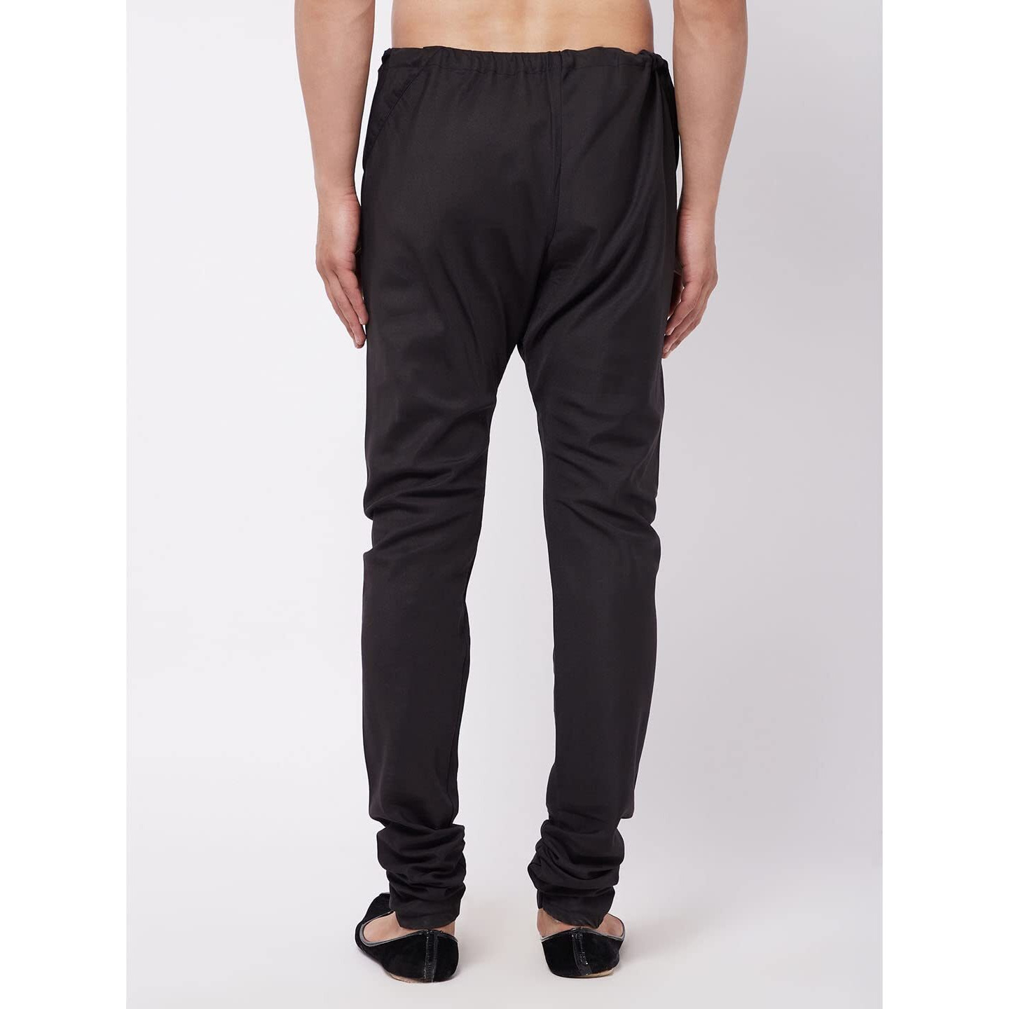 VASTRAMAY Men's Black Cotton Blend Pyjama_VASMPLBBL_44