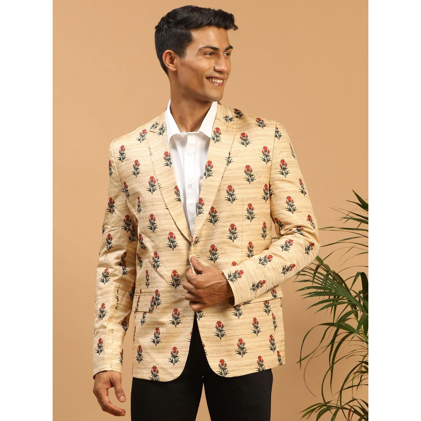 VASTRAMAY Men's Light Brown Blazer_VASMCT011_42